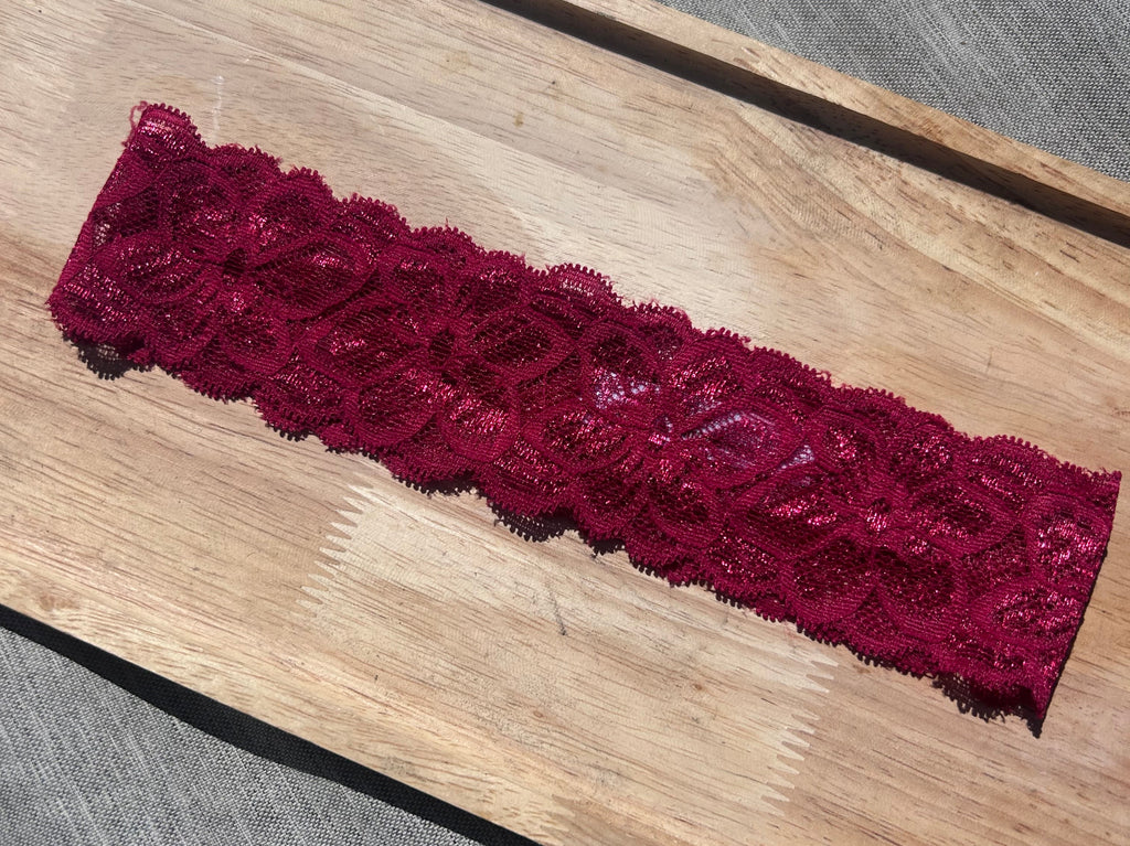 Dentelle Fleur rouge